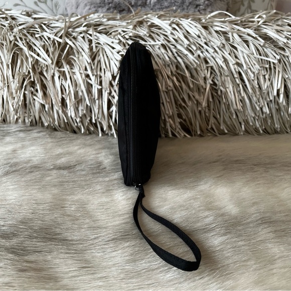 VERA BRADLEY Portable Black Zip Wristlet Baby Changing Pad Wipe Diaper Holder - Picture 7 of 15